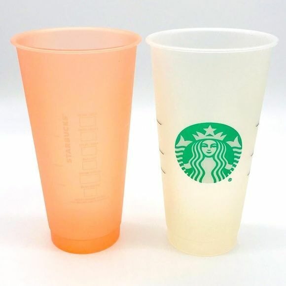 Starbucks Lot of 4 Reusable Plastic Tumbler Cups Dishwasher Safe Collectible - Picture 4 of 13